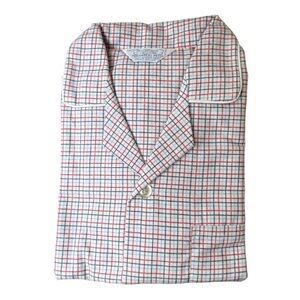 Vintage Permanent Press Flannel Button Up Pajama Shirt Men Medium NWT Plaid